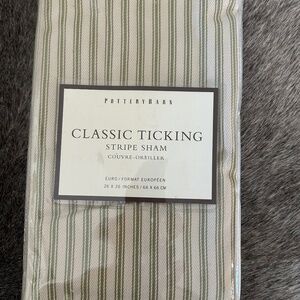 Pottery Barn new classic ticking stripe sham